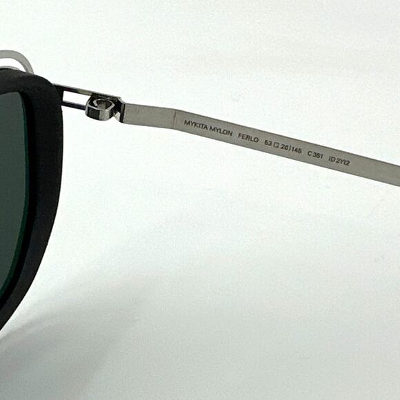 Mykita Mylon Pitch Black/Shiny Silver Ferlo Sunglasses - Picture 6 of 9